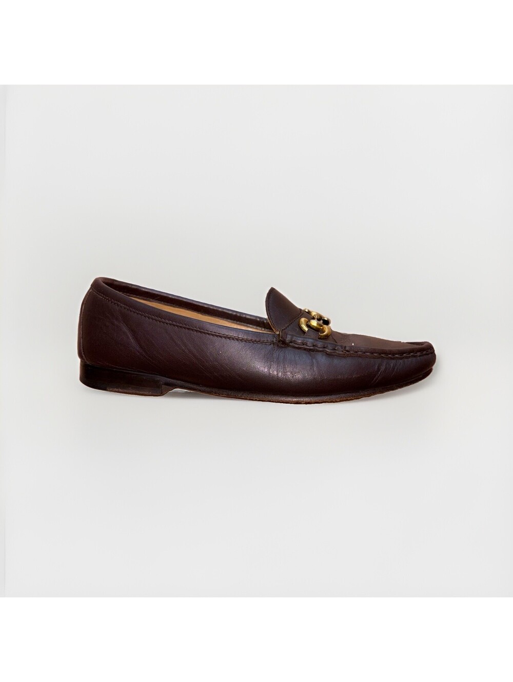 Jay Butler Bit Loafers Men’s 10 Brown Leather Slip On Dress Shoes Made Mexico